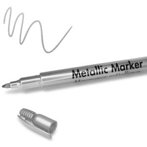 Silver Metallic Permanent Marker 1.2 mm Fine